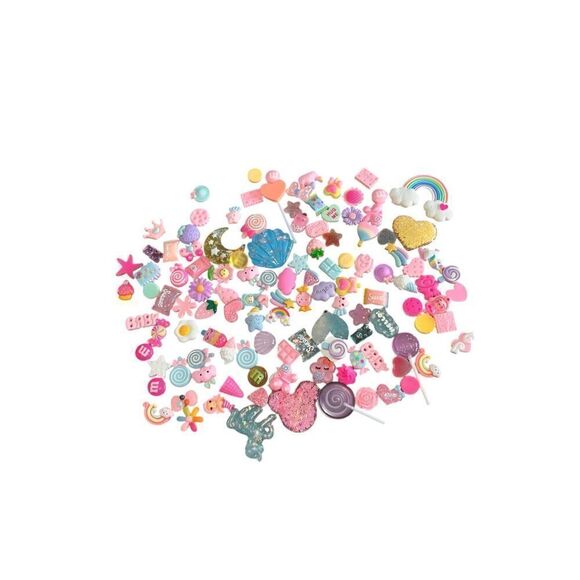 Resin Flatback Pendants 120 Pieces Slime Charms Mixed Candy Cake Candy - Picture 2 of 4